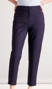 Basque+Cotton+Sateen+Pant+-+Navy