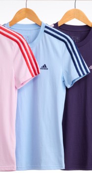 Adidas+Essentials+3S+T-Shirt+-+Blue
