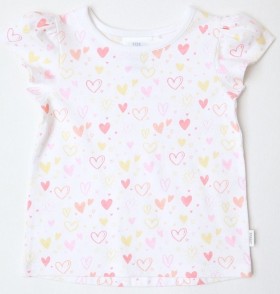 Sprout-Essentials-Little-Love-Heart-Print-T-Shirt-White on sale