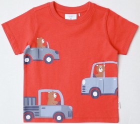 Sprout-Essentials-Driving-Bears-T-Shirt-Red on sale