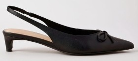 Levi%26rsquo%3Bs+Basque+Brooke+Heeled+Shoes+in+Black+Leather