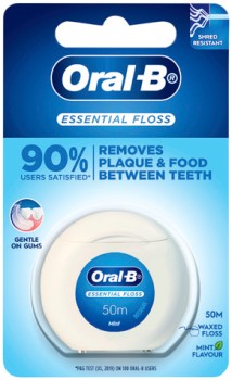 Oral-B+Essential+Mint+Waxed+Dental+Floss+50m