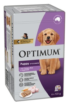Optimum+Wet+Dog+Food+6x100g+Selected+Varieties