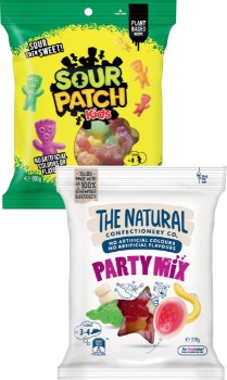 The-Natural-Confectionery-Co-130230g-Sour-Patch-Kids-190g-or-Pascall-Lollies-150300g-Bags-Selected-Varieties on sale