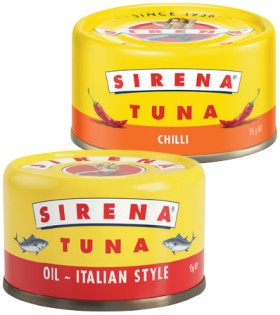 Sirena+Tuna+95g+Selected+Varieties