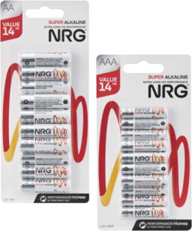 NRG+Batteries+AA+or+AAA+14+Pack