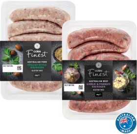 Coles+Finest+Sausages+450g-500g