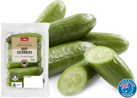 Coles+Australian+Baby+Cucumbers+250g+Pack