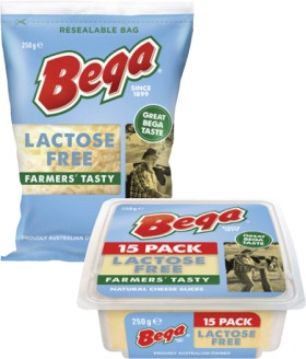 Bega+Cheese+Lactose+Free+Slices+or+Grated+250g
