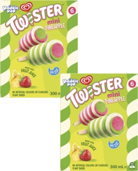 Streets+Mini+Pineapple+Paddle+Pop+Twisters+6+Pack+300mL