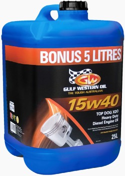 Gulf+Western+Top+Dog+XDO+Diesel15W40+Ci-4+25L