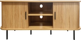 H%26amp%3BG+Slatted+Entertainment+Unit+140x40x55cm