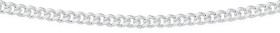 Italian+Sterling+Silver+45cm+Dia-Cut+Curb+Chain