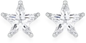Sterling-Silver-Cubic-Zirconia-Star-Stud-Earrings on sale