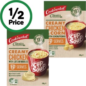 Continental-Cup-a-Soup-50-75g-Pk-2 on sale