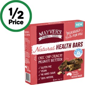 Mayvers-Health-Bars-150g-Pk-5 on sale
