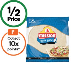 Mission-Pizza-Base-Round-200g-Pk-2 on sale