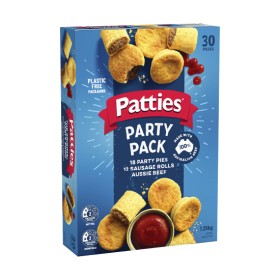Patties-Party-Pack-125-kg-or-Mini-Combo-Pack-1-kg-From-the-Freezer on sale
