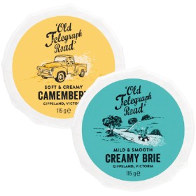 Old-Telegraph-Road-Brie-or-Camembert-115g-From-the-Deli on sale