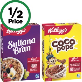 Kelloggs-Coco-Pops-375g-Sultana-Bran-420g-or-Just-Right-460g on sale