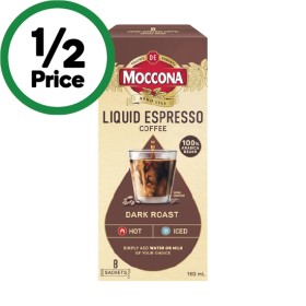 Moccona-Liquid-Sachets-Pk-8 on sale