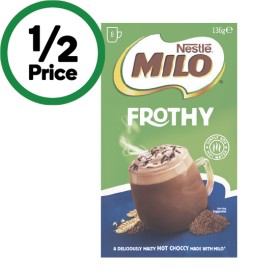 Milo-Frothy-Sachets-Pk-8 on sale