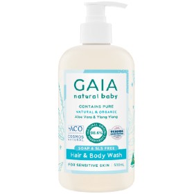 Gaia+Natural+Baby+Hair+%26amp%3B+Body+Wash+500ml