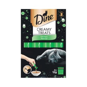 Dine+Creamy+Cat+Treats+Pk+4+x+12g