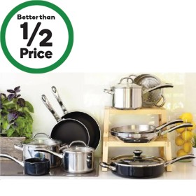 Raco+Kitchen+Essentials+Nonstick%2F+Stainless+Steel+Induction+9+Piece+Cookware+Set