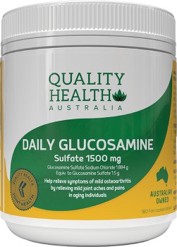 Quality+Health+Daily+Glucosamine+Sulfate+1500mg+180+Tablets%2A
