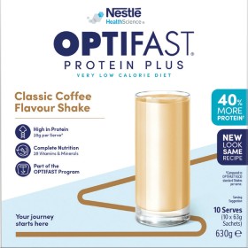 OPTIFAST+VLCD+Protein+Plus+Classic+Coffee+Shake+10+Pack%7E