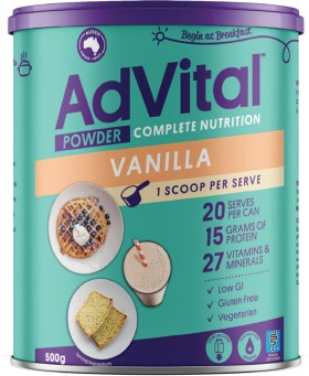 AdVital-Nutritionally-Vanilla-Complete-Powder-500g on sale