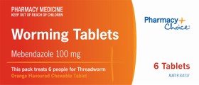 Pharmacy+Choice+Worming+Tablets+6+Tablets%2A