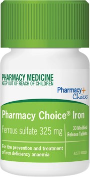Pharmacy+Choice+Iron+325mg+30+Tablets%2A