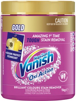 NapiSan+Vanish+Oxi+Action+Stain+Remover+1kg+Selected+Varieties