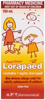 Lorapaed+Loratadine+Allergy+Relief+Syrup+150mL