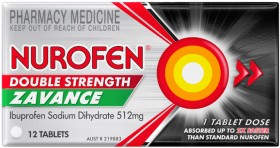 Nurofen+Double+Strength+Zavance+512mg+12+Tablets