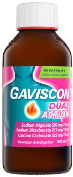 Gaviscon+Dual+Action+Oral+Liquid+Peppermint+Flavour+500mL