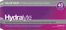 Hydralyte+Effervescent+Electrolyte+Tablets+Apple+Blackcurrant+Flavour+40+Pack