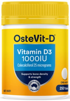 OsteVit-D+Vitamin+D3+1000IU+250+Tablets