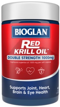 Bioglan+Red+Krill+Oil+Double+Strength+1000mg+60+Capsules