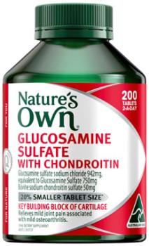 Nature%26rsquo%3Bs+Own+Glucosamine+Sulfate+with+Chondroitin+200+Tablets
