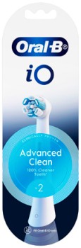Oral-B-iO-Advanced-Clean-Replacement-Brush-Heads-White-2-Pack on sale