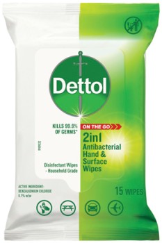 Dettol-2-in-1-Antibacterial-Hand-Surface-Wipes-15-Pack on sale
