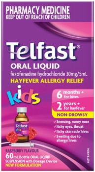 Telfast+Kids+Hayfever+Allergy+Relief+Oral+Liquid+60mL