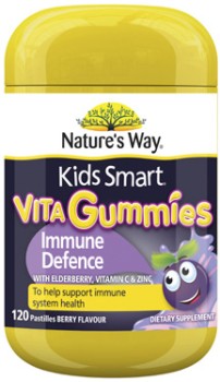 Natures-Way-Kids-Smart-Vita-Gummies-Immune-Defence-120-Pastilles on sale