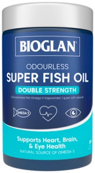 Bioglan+Odourless+Super+Fish+Oil+Double+Strength+200+Capsules