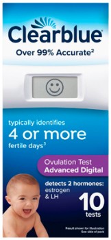 Clearblue+Advanced+Digital+Ovulation+Test+10+Pack