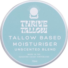 Thrive+Tallow+Based+Moisturiser+Unscented+70ml