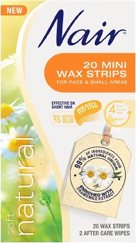 Nair-Natural-Mini-Wax-Strips-20-Pack on sale